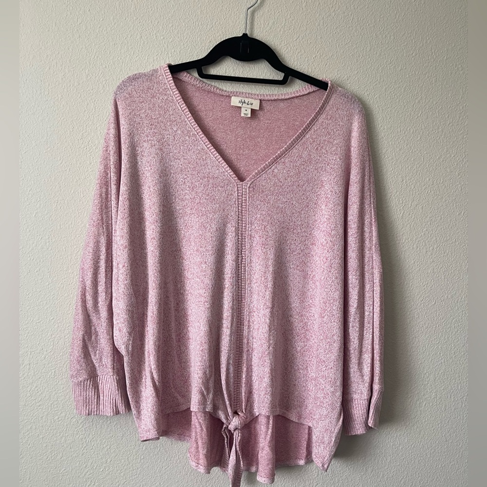 Oversized Front Tie Top Style & Co 1X